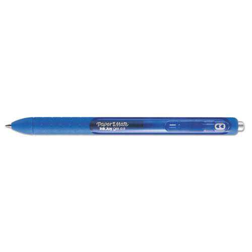 InkJoy Gel Pen, Retractable, Micro 0.5 mm, Blue Ink, Blue Barrel, Dozen. Picture 1