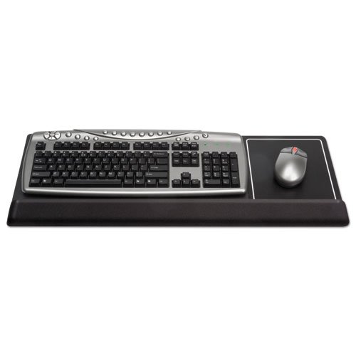 Extended Keyboard Wrist Rest, 27 x 11, Black. Picture 2