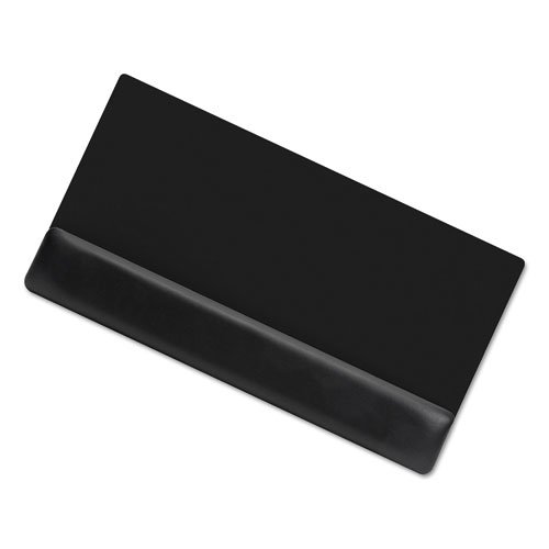 Soft Backed Keyboard Wrist Rest, 19 x 10, Black. Picture 3