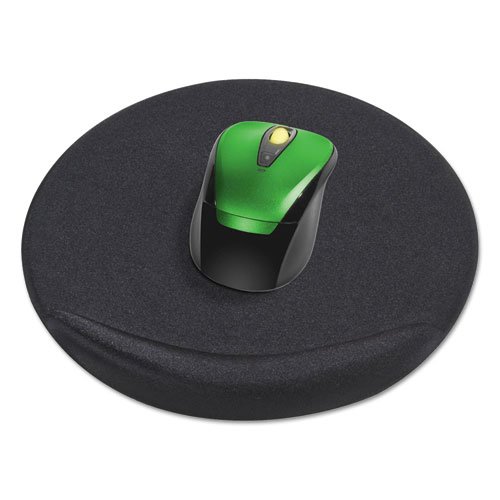 Viscoflex Oval Mouse Pad, 8" dia., Black. Picture 2