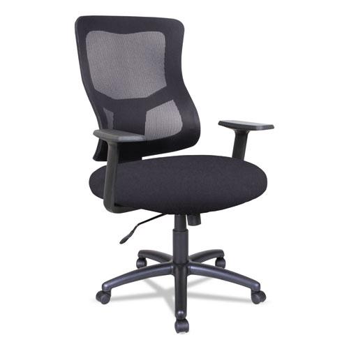 Alera Elusion II Series Mesh Mid-Back Swivel/Tilt Chair, Supports Up to 275 lb, 18.11" to 21.77" Seat Height, Black. Picture 1