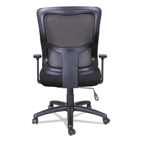 Alera Elusion II Series Mesh Mid-Back Swivel/Tilt Chair, Supports Up to 275 lb, 18.11" to 21.77" Seat Height, Black. Picture 4