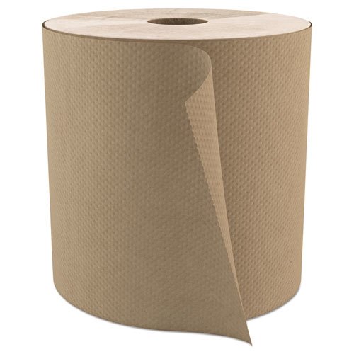Select Roll Paper Towels, 1-Ply, 7.9" x 800 ft, Natural, 6/Carton. Picture 1