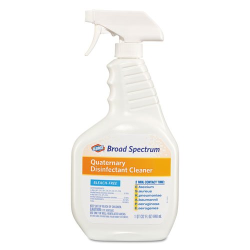 Broad Spectrum Quaternary Disinfectant Cleaner, 32oz Spray Bottle, 9/Carton. The main picture.