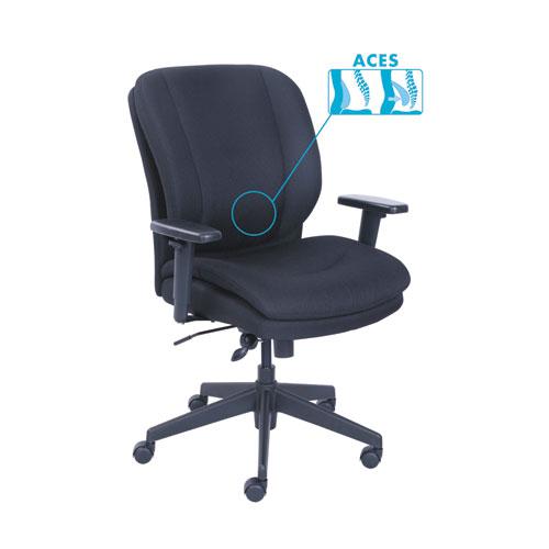 Cosset Ergonomic Task Chair, Supports Up to 275 lb, 19.5" to 22.5" Seat Height, Black. Picture 1