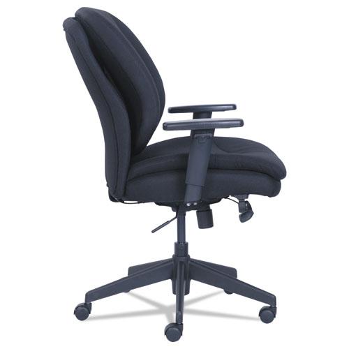 Cosset Ergonomic Task Chair, Supports Up to 275 lb, 19.5" to 22.5" Seat Height, Black. Picture 3