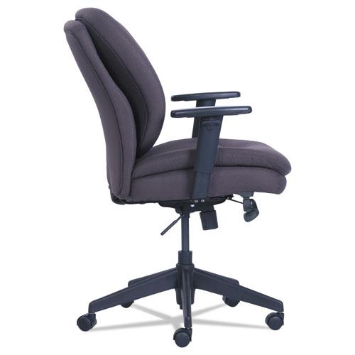 Cosset Ergonomic Task Chair, Supports Up to 275 lb, 19.5" to 22.5" Seat Height, Gray Seat/Back, Black Base. Picture 5