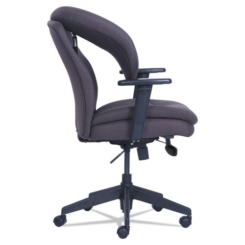 Cosset Ergonomic Task Chair, Supports Up to 275 lb, 19.5" to 22.5" Seat Height, Gray Seat/Back, Black Base. Picture 4