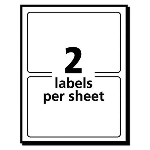 Removable Multi-Use Labels, Inkjet/Laser Printers, 3 x 4, White, 2/Sheet, 40 Sheets/Pack, (5453). Picture 3