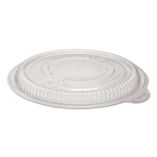 MicroRaves Incredi-Bowl Lid, For 18, 24, 32, 48 oz Incredi-Bowls, 8.5" Diameter x 0.63"h, Clear, 150/Carton. The main picture.