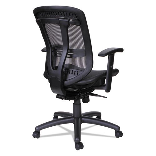 Alera Eon Series Multifunction Mid-Back Suspension Mesh Chair, Supports Up to 275 lb, 17.51" to 21.25" Seat Height, Black. Picture 5