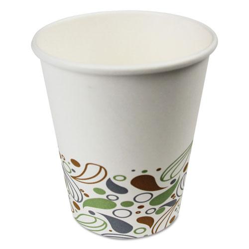 Deerfield Printed Paper Hot Cups, 8 oz, 50 Cups/Sleeve, 20 Sleeves/Carton. Picture 1