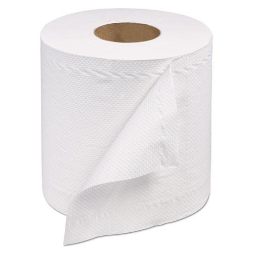 Centerfeed Hand Towel, 2-Ply, 7.6" x 519 ft, White, 530/Roll, 6 Roll/Carton. Picture 1