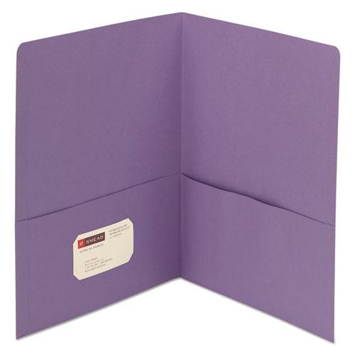 Two-Pocket Folder, Textured Paper, Lavender, 25/Box. The main picture.