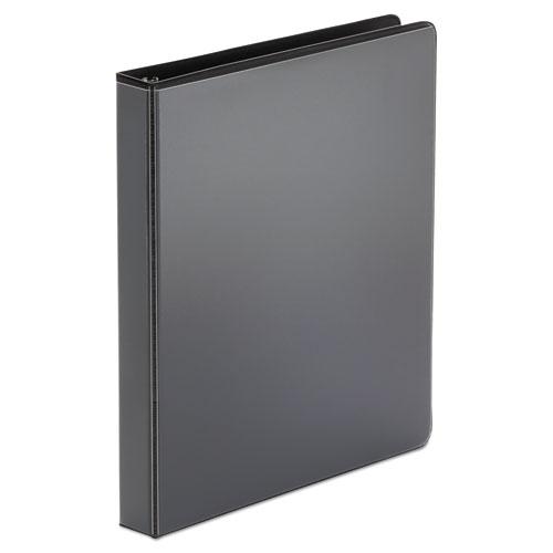 Economy Round Ring View Binder, 3 Rings, 1" Capacity, 11 x 8.5, Black. The main picture.