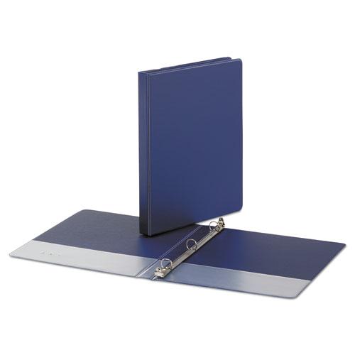 Economy Non-View Round Ring Binder, 3 Rings, 0.5" Capacity, 11 x 8.5, Royal Blue. Picture 2