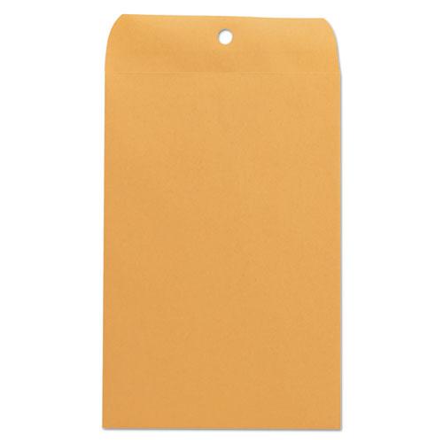 Kraft Clasp Envelope, #55, Square Flap, Clasp/Gummed Closure, 6 x 9, Brown Kraft, 100/Box. Picture 2