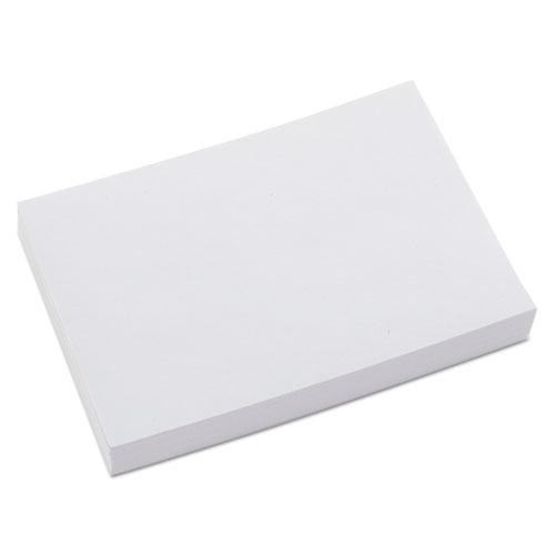 Unruled Index Cards, 4 x 6, White, 500/Pack. The main picture.