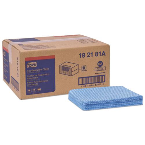 Foodservice Cloth, 21" x 13", Blue, 240/Box. Picture 1