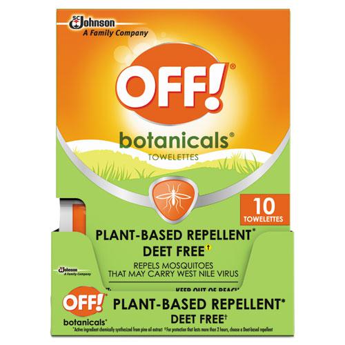 Botanicals Insect Repellant, Box, 10 Wipes/Pack, 8 Packs/Carton. Picture 1