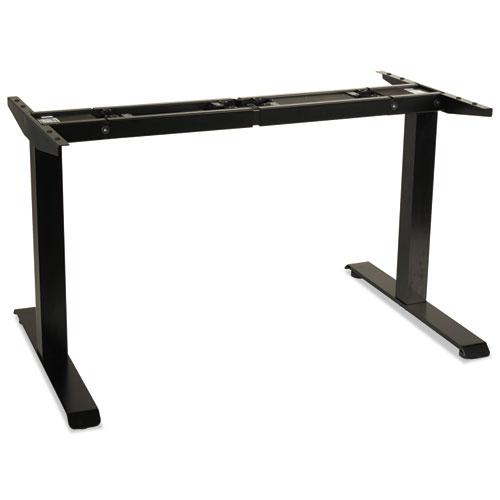 AdaptivErgo Sit-Stand Two-Stage Electric Height-Adjustable Table Base, 48.06" x 24.35" x 27.5" to 47.2", Black. Picture 2