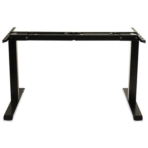 AdaptivErgo Sit-Stand Two-Stage Electric Height-Adjustable Table Base, 48.06" x 24.35" x 27.5" to 47.2", Black. Picture 3