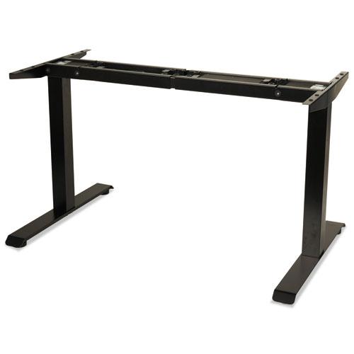 AdaptivErgo Sit-Stand Two-Stage Electric Height-Adjustable Table Base, 48.06" x 24.35" x 27.5" to 47.2", Black. Picture 4