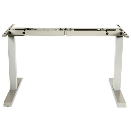 AdaptivErgo Sit-Stand Two-Stage Electric Height-Adjustable Table Base, 48.06" x 24.35" x 27.5" to 47.2", Gray. Picture 3