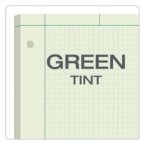 Engineering Computation Pads, Cross-Section Quad Rule (5 sq/in, 1 sq/in), Black/Green Cover, 100 Green-Tint 8.5 x 11 Sheets. Picture 6