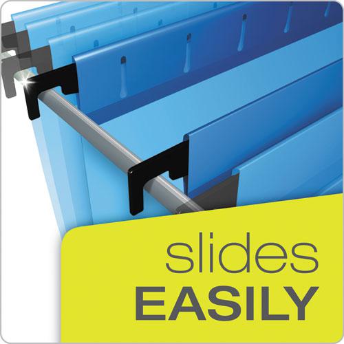 SureHook Hanging Folders, Legal Size, 1/5-Cut Tabs, Blue, 20/Box. Picture 3