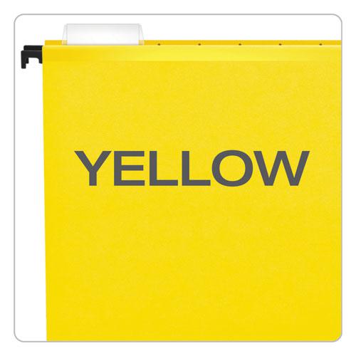 SureHook Hanging Folders, Legal Size, 1/5-Cut Tabs, Yellow, 20/Box. Picture 5