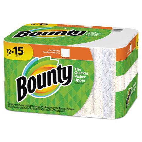 Kitchen Roll Paper Towels, 2-Ply, White, 45 Sheets/Roll, 12 Rolls/Carton. Picture 1