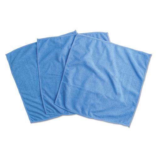 Microfiber Cleaning Cloth, 12 x 12, Blue, 3/Pack. Picture 3