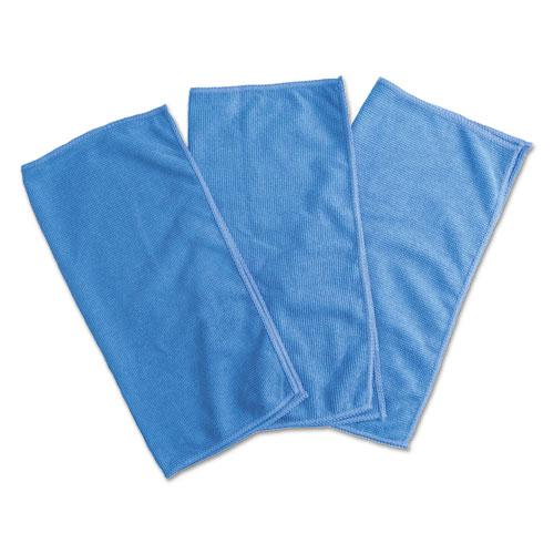 Microfiber Cleaning Cloth, 12 x 12, Blue, 3/Pack. Picture 4