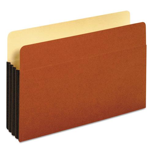 File Pocket with Tyvek, 3.5" Expansion, Legal Size, Redrope, 10/Box. The main picture.