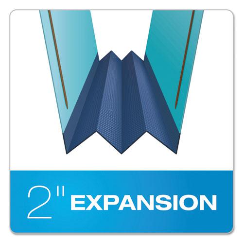 Earthwise by Pendaflex Heavy-Duty Pressboard Fastener Folders, 2" Expansion, 2 Fasteners, Letter Size, Light Blue, 25/Box. Picture 4