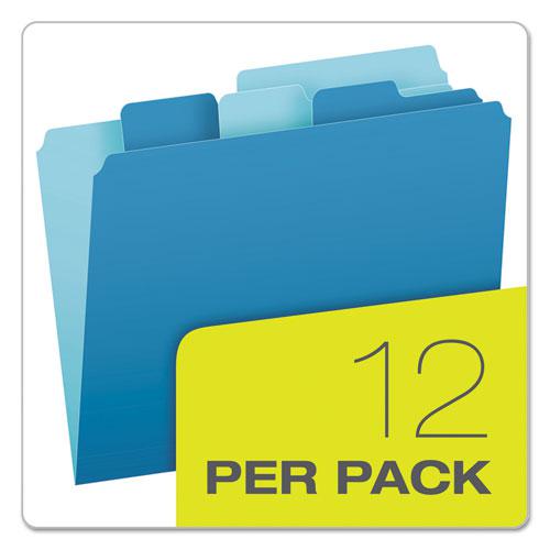 Divide It Up File Folder, 1/2-Cut Tabs: Assorted, Letter Size, 0.75" Expansion, Assorted Colors, 12/Pack. Picture 4