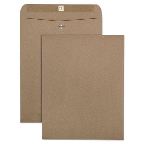 Recycled Brown Kraft Clasp Envelope, #97, Square Flap, Clasp/Gummed Closure, 10 x 13, Brown Kraft, 100/Box. Picture 1