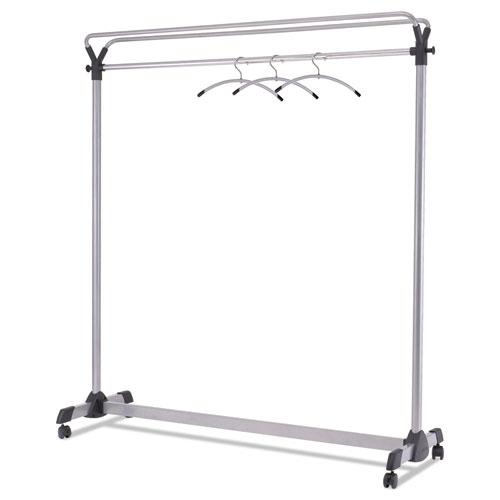 Large Capacity Garment Rack, 63 1/2" x 21 1/4" x 67 1/2", Black/Silver. Picture 1