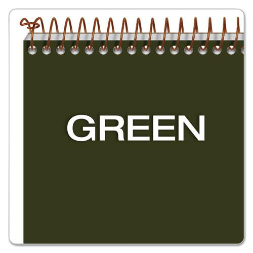 Gold Fibre Steno Pads, Gregg Rule, Designer Green/Gold Cover, 100 White 6 x 9 Sheets. Picture 7