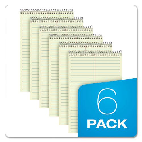Steno Pads, Gregg Rule, Tan Cover, 70 Green-Tint 6 x 9 Sheets, 6/Pack. Picture 7