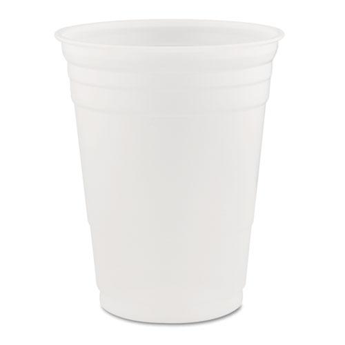 SOLO Party Plastic Cold Drink Cups, 16 oz, 50/Sleeve, 20 Sleeves/Carton. Picture 1