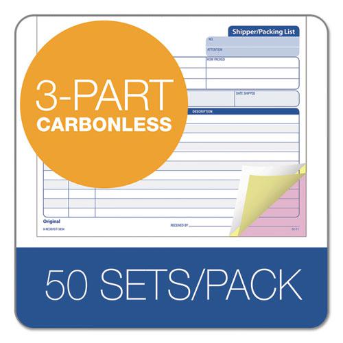 Triplicate Snap-Off Shipper/Packing List, Three-Part Carbonless, 8.5 x 7, 50 Forms Total. Picture 3