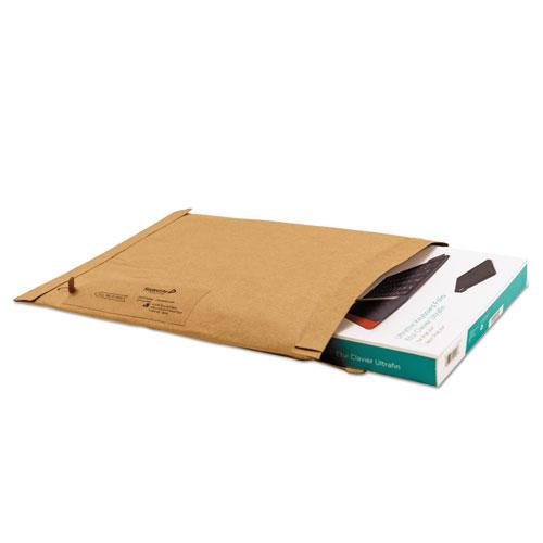 Jiffy Padded Mailer, #0, Paper Padding, Fold-Over Closure, 6 x 10, Natural Kraft, 250/Carton. Picture 1