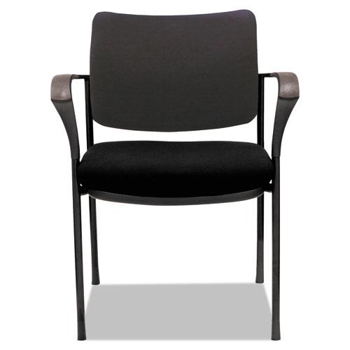 Alera IV Series Fabric Back Guest Chairs, 19 5/8 x 19 1/4 x 19 1/4, BK, 2/CT. Picture 2