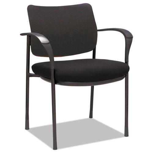 Alera IV Series Fabric Back Guest Chairs, 19 5/8 x 19 1/4 x 19 1/4, BK, 2/CT. The main picture.