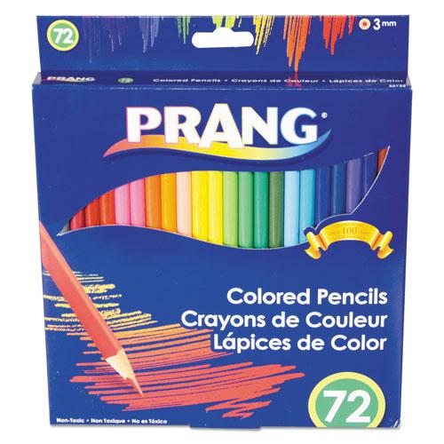 Colored Pencil Sets, 3 mm, 2B, Assorted Lead and Barrel Colors, 72/Pack. Picture 1