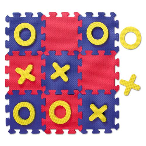 WonderFoam Early Learning, Tic Tac Toe Puzzle Mat, Ages 3 and Up. The main picture.