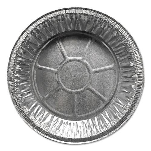 Aluminum Pie Pans, Medium, 27.6 oz, 9" Diameter x 1"h, Silver, 500/Carton. Picture 1
