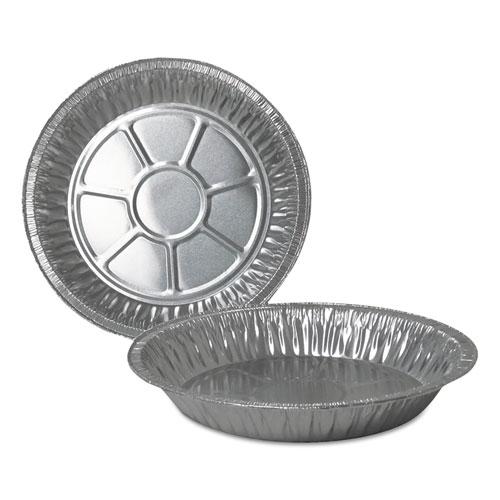 Aluminum Pie Pans, Deep, 32.7 oz, 9" Diameter x 1.31", Silver, 500/Carton. Picture 1